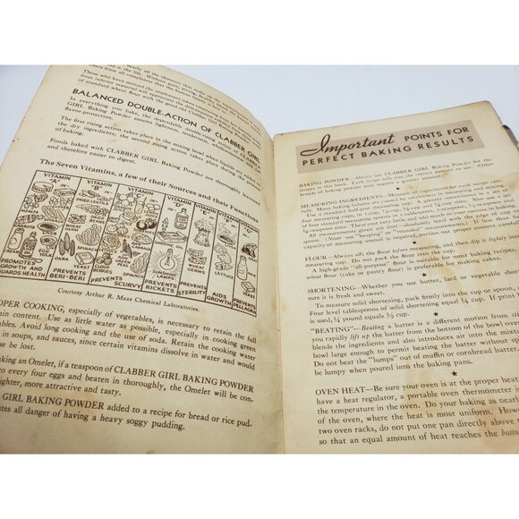 Clabber Girl Baking Powder Company Booklet Recipes 1930s Vintage - Picture 6 of 13